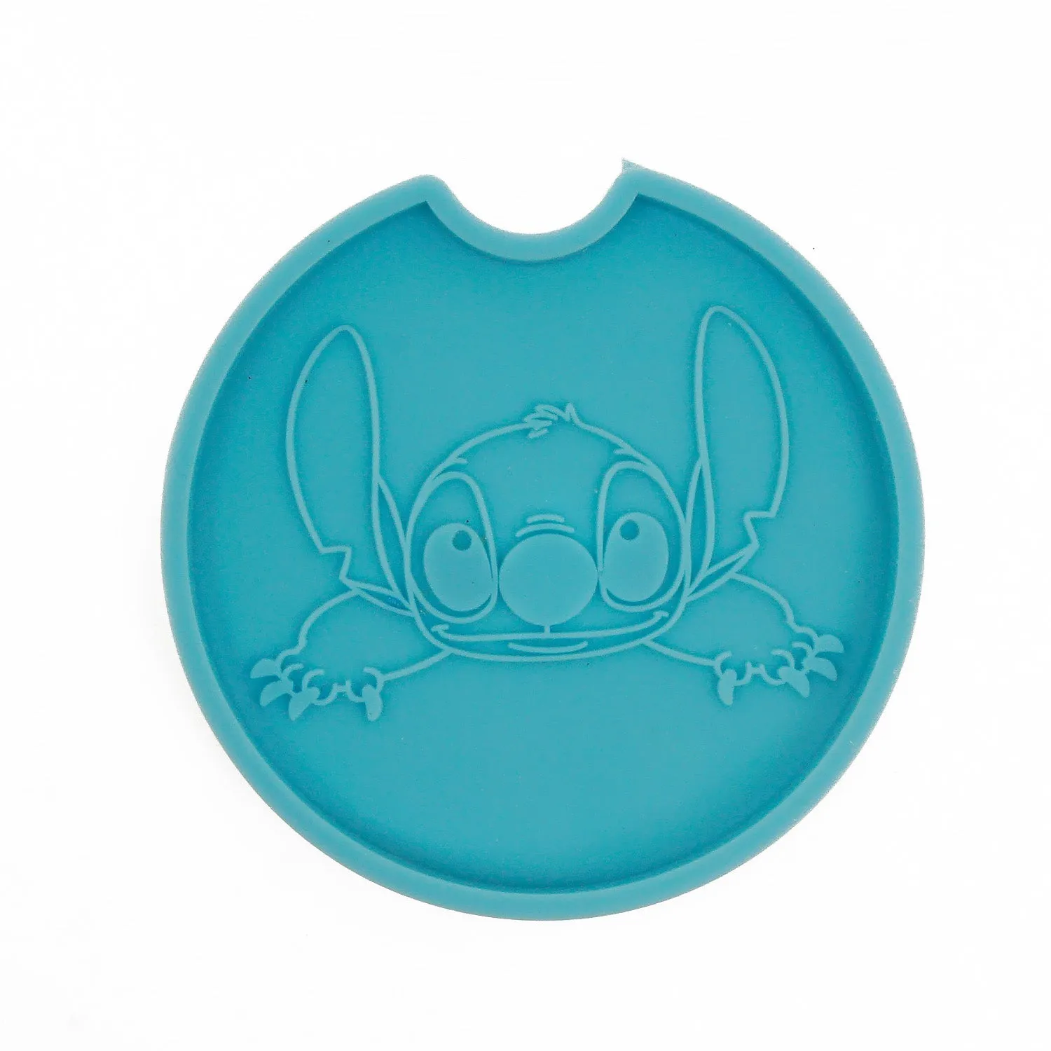 1 piece Blue Silicone Coaster Mold Cartoon Pattern Coaster Molds DIY Hand Craft Gift 10364153