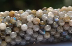 1 STRAND Flash Labradorite 4 mm Round Bead T-95 T020