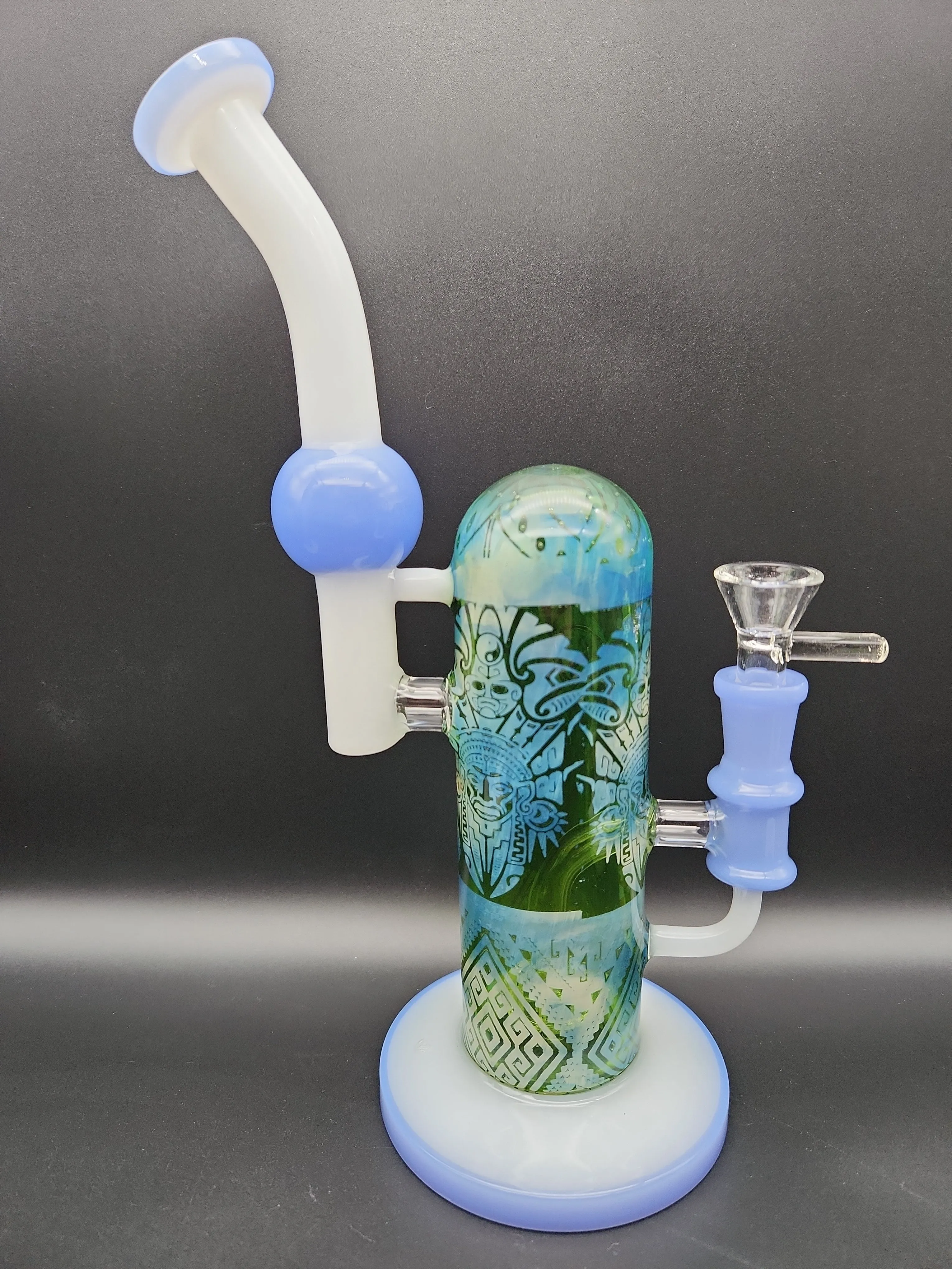 10.5 Designer Glass Sidecar Bubbler