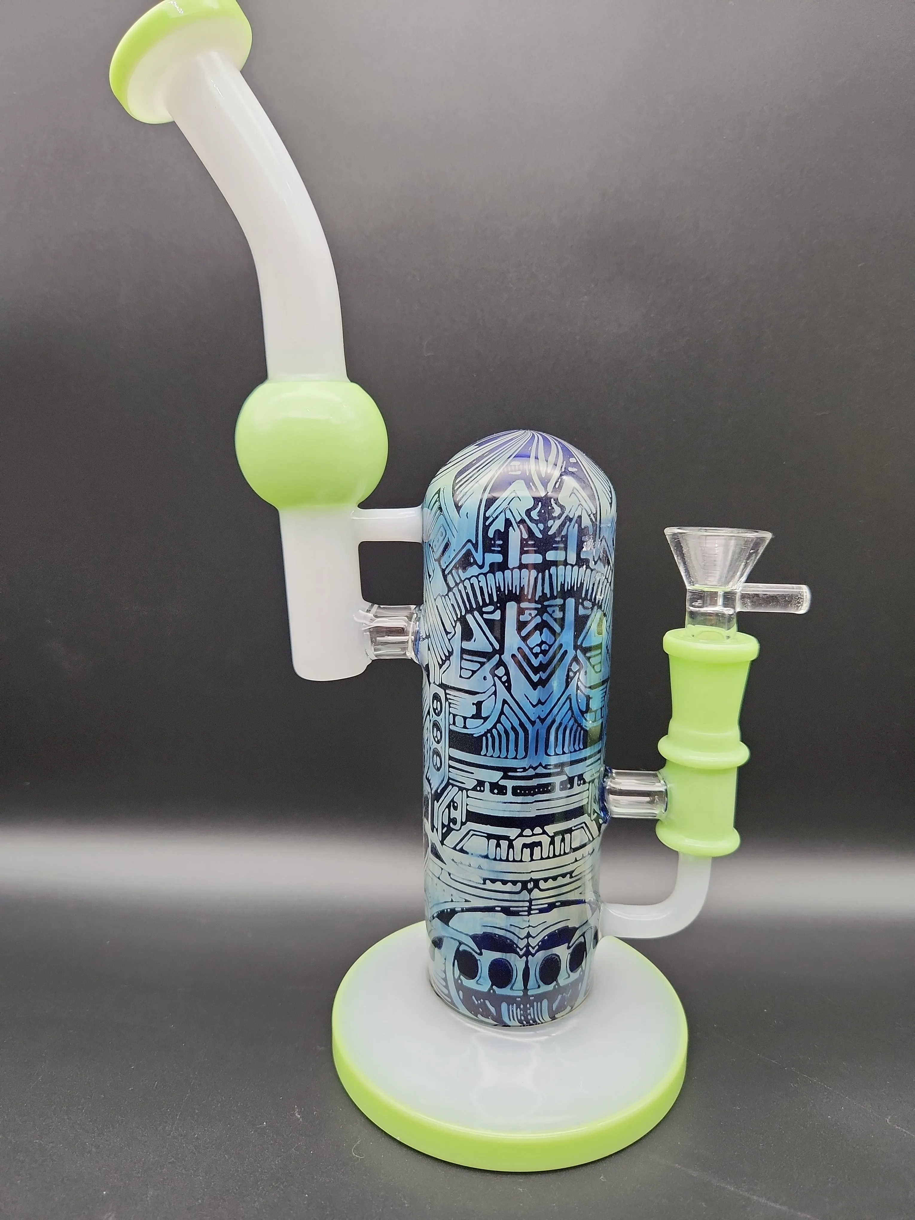 10.5 Designer Glass Sidecar Bubbler