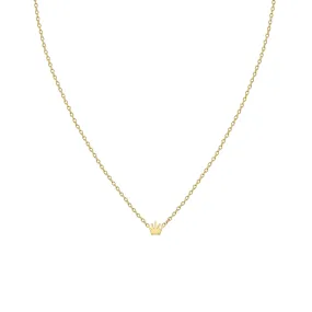 14k Itty Bitty Crown Necklace