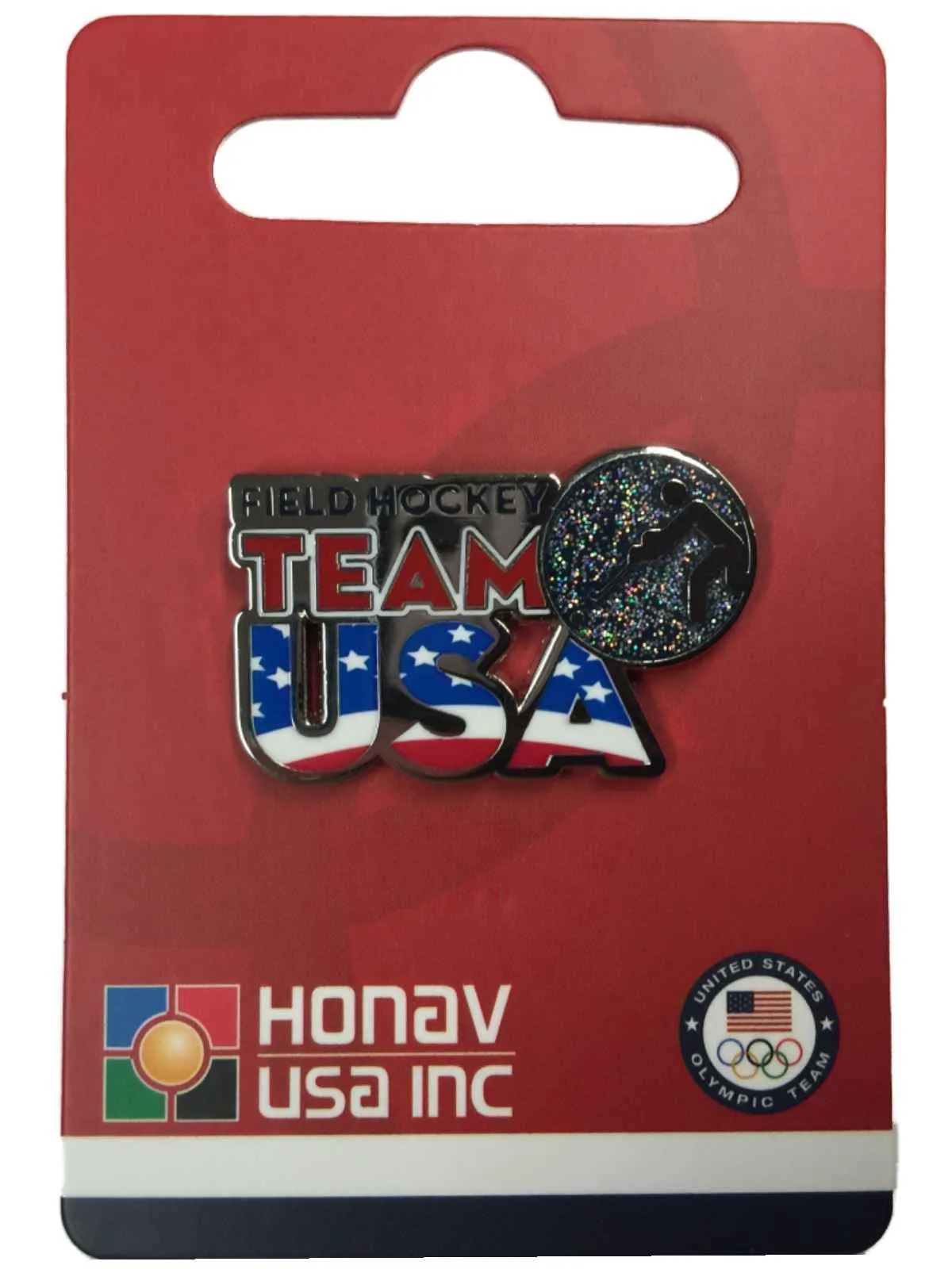 2020 Summer Olympics Tokyo Japan "Team USA" Field Hockey Pictogram Lapel Pin