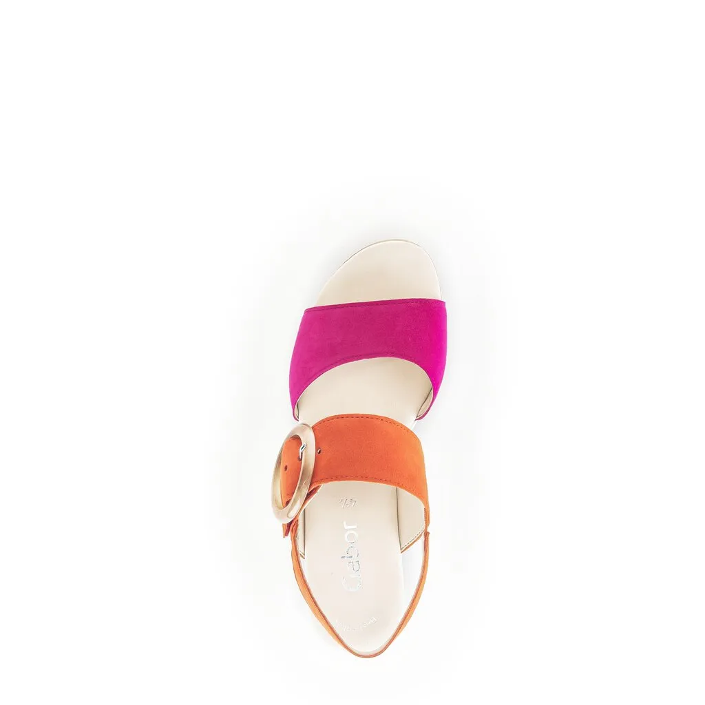 44.645.13 - Pink and Orange Suede||44.645.13 - Suède rose et orange