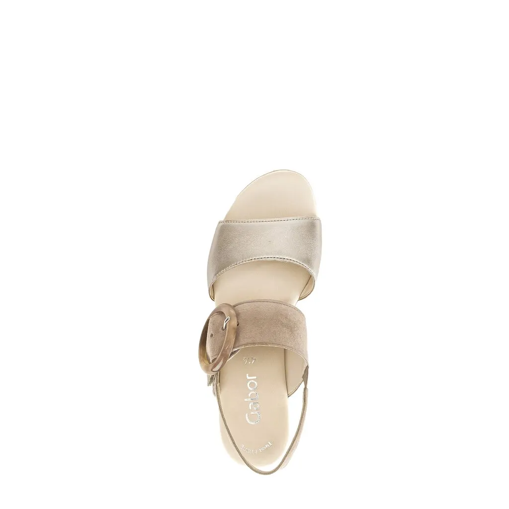 44.645.62 - Beige Leather and Suede||44.645.62 - Cuir et suède beige