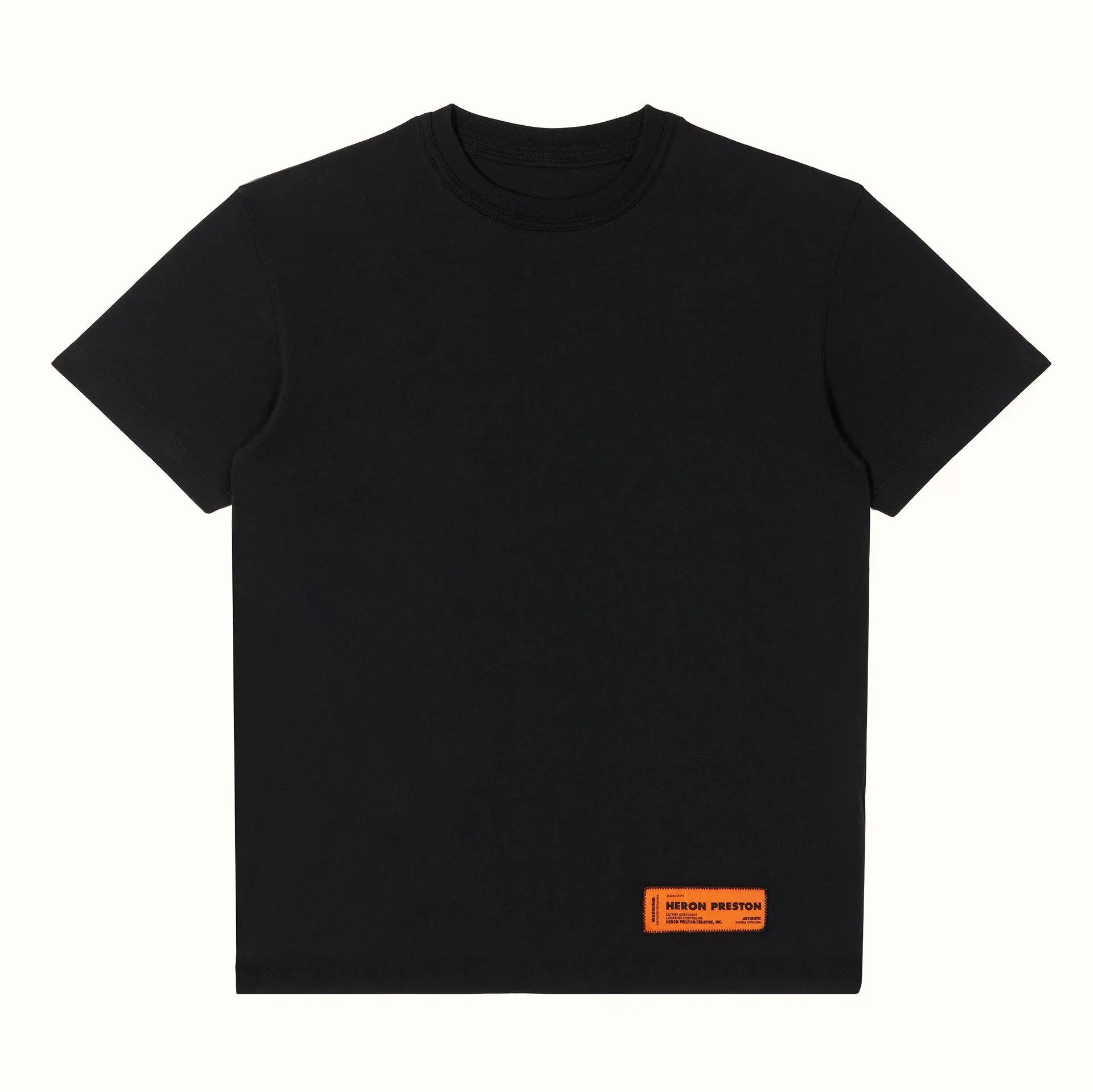 (60% OFF) HERON PRESTON Simple Logo Tee Black