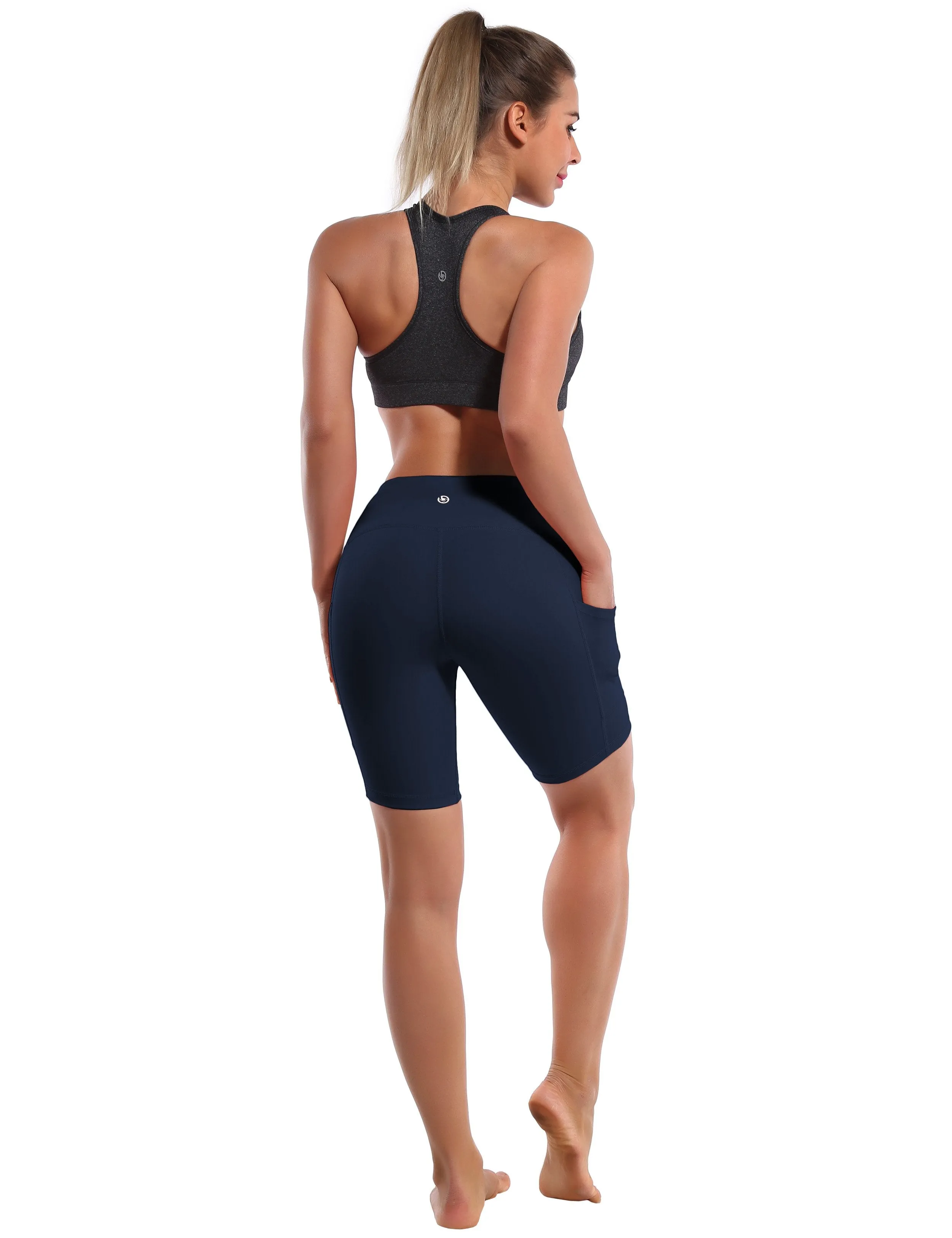 8 Side Pockets yogastudio Shorts darknavy ins_yogastudio