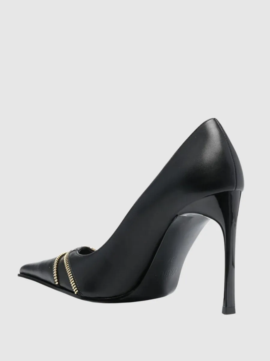 95mm logo-plaque pointed-toe pumps Versace jeans