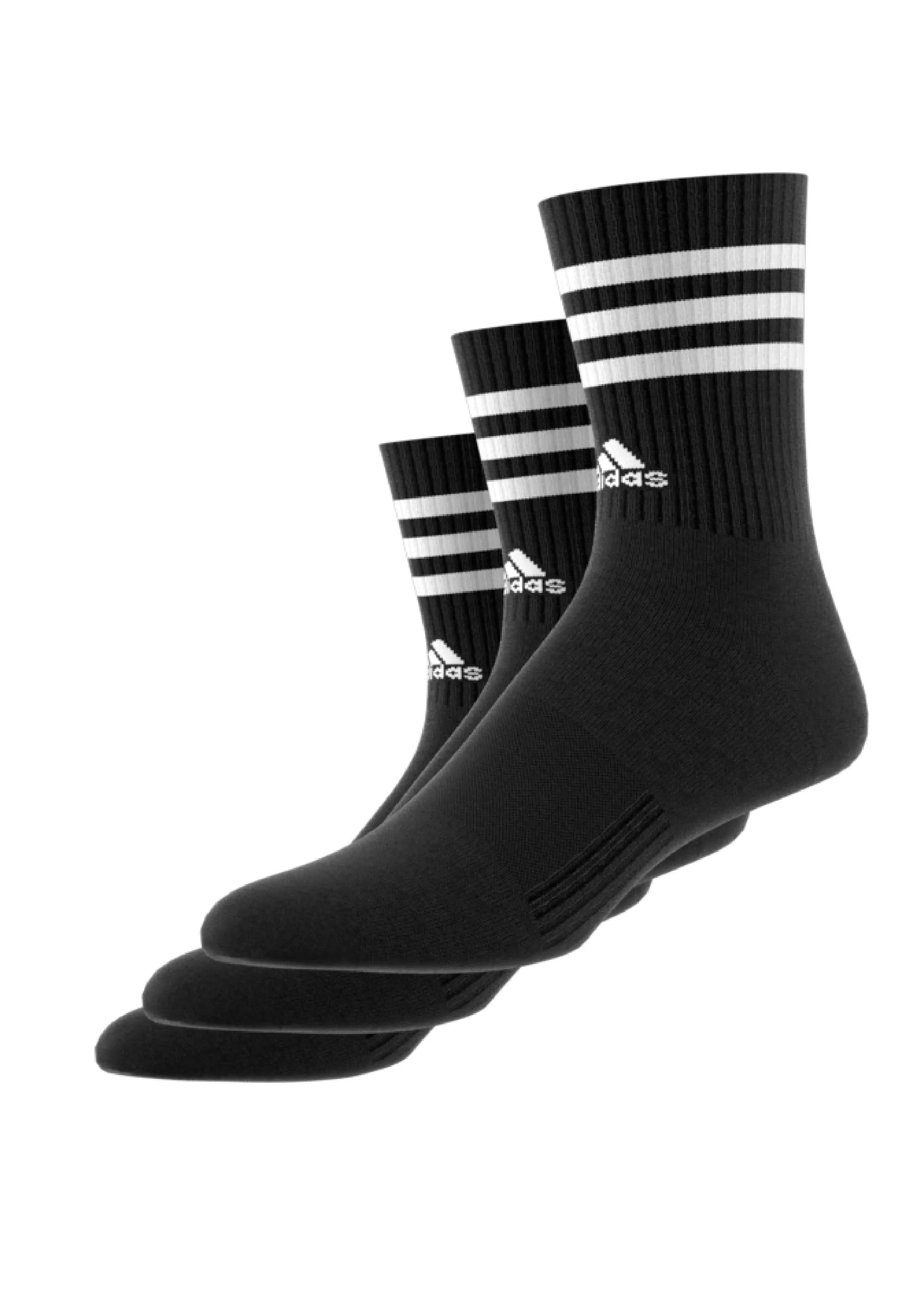 Adidas 3-Stripes Cushioned Crew Socks 3 Pairs <br> IC1321