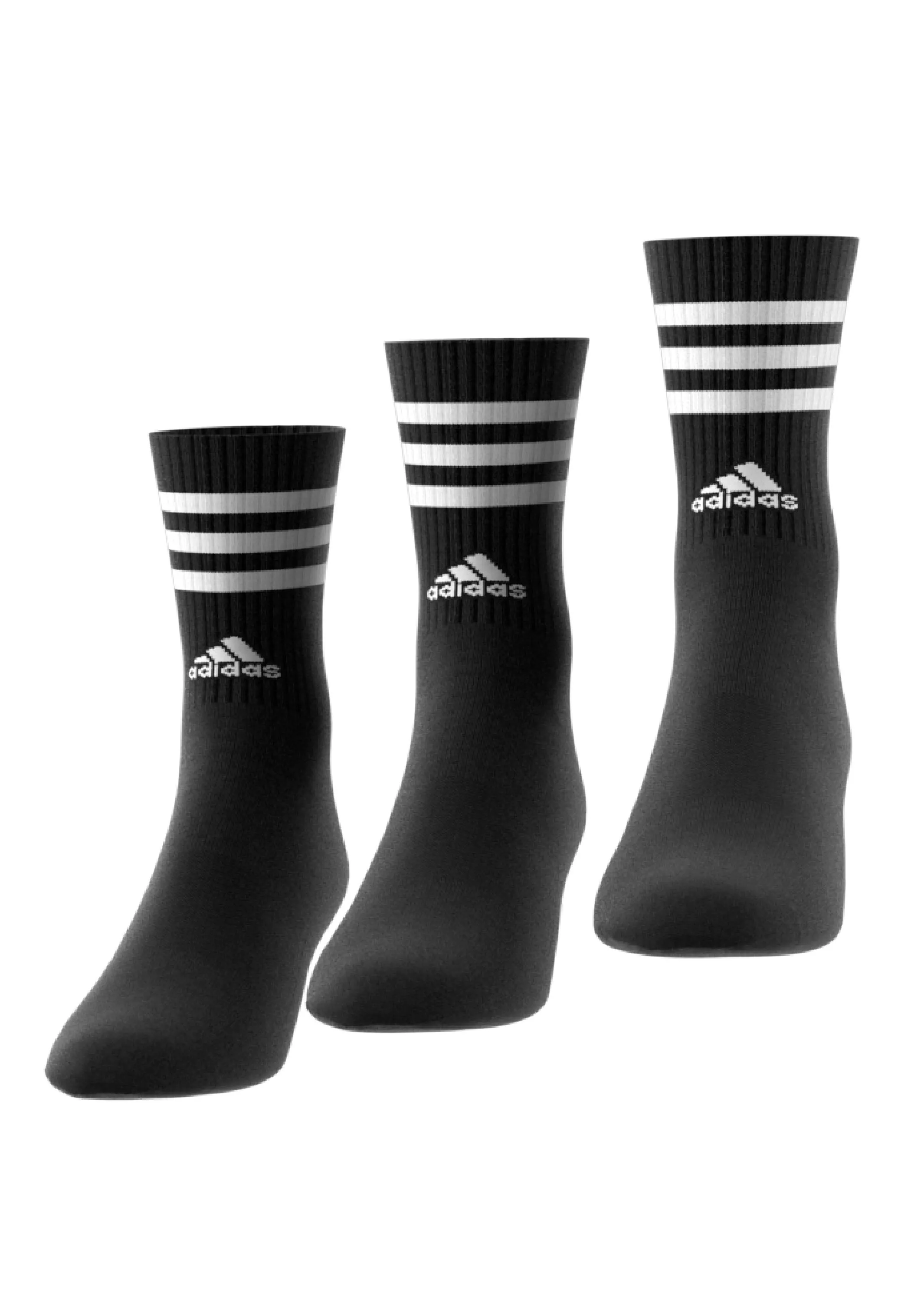 Adidas 3-Stripes Cushioned Crew Socks 3 Pairs <br> IC1321