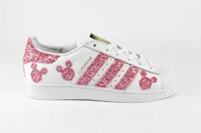 Adidas Superstar J Pink Glitter & Topolini