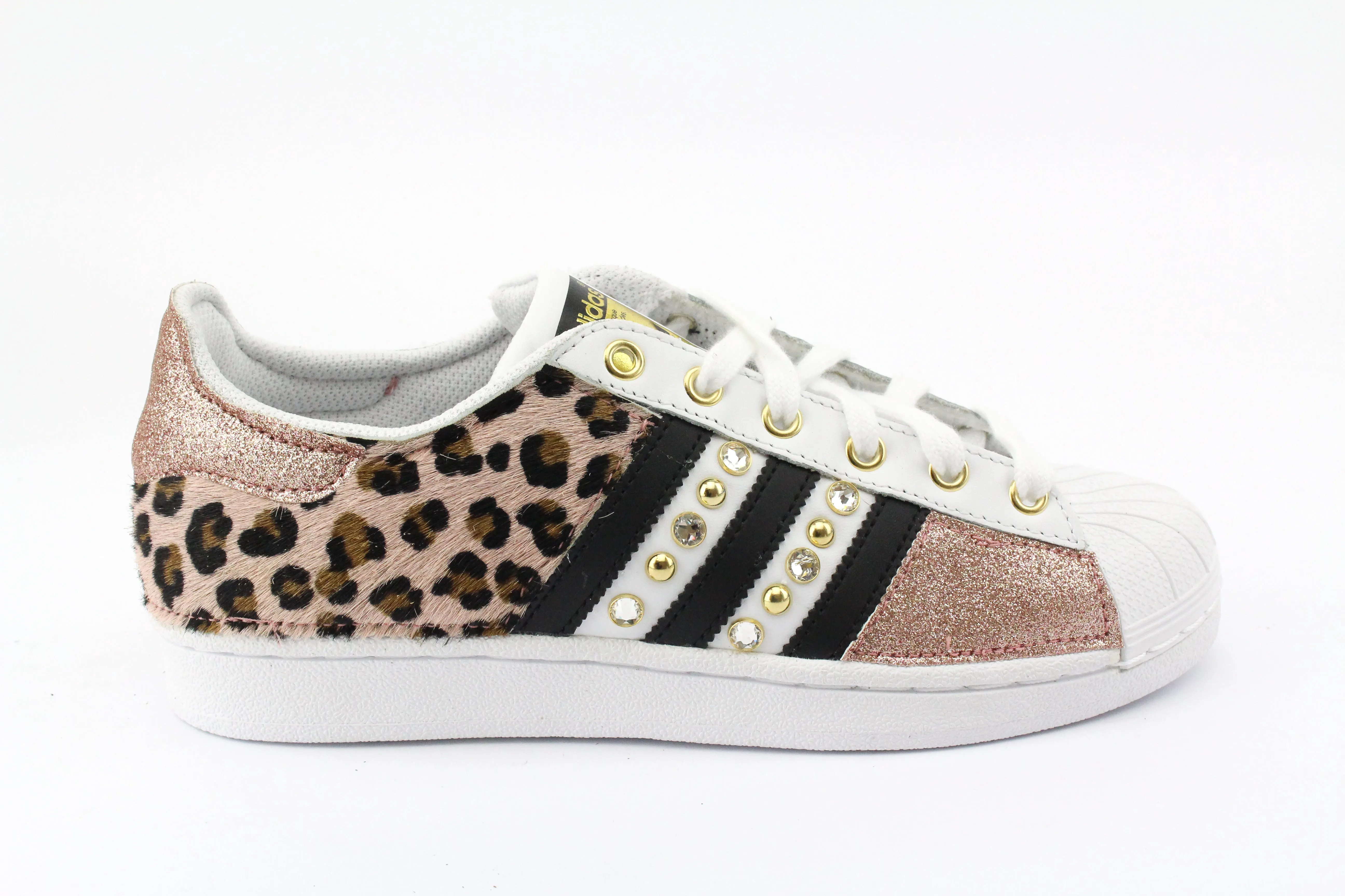 Adidas Superstar Maculate Glitter Pink & Borchie