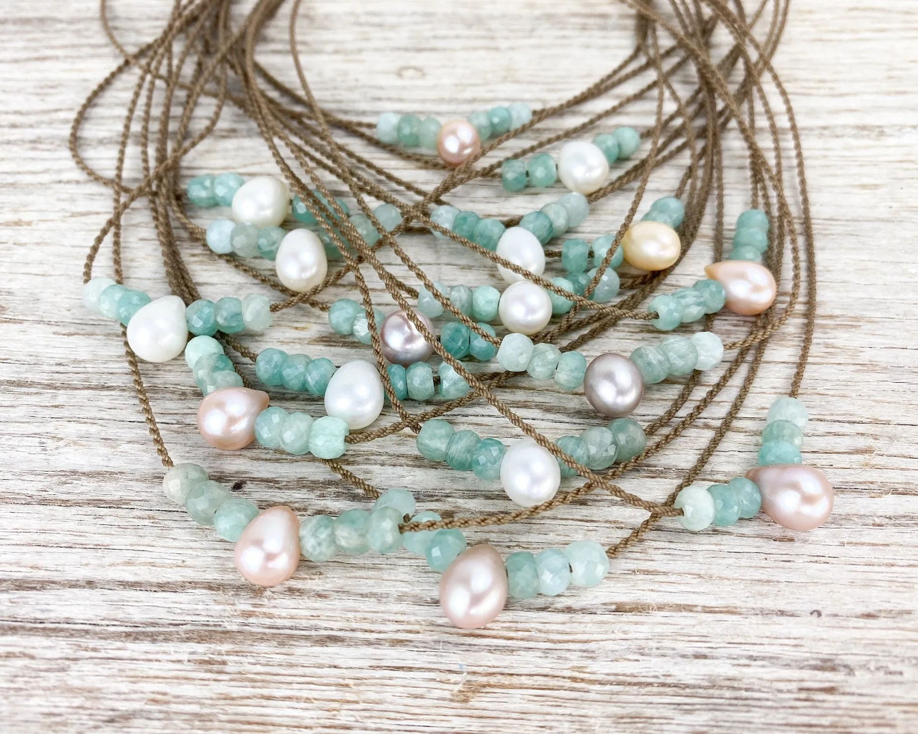 Amazonite   Teardrop Pearl Bohemian