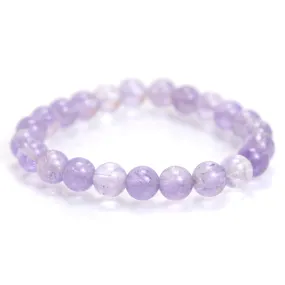 Amethyst Stretch Bracelet on Elastic Cord