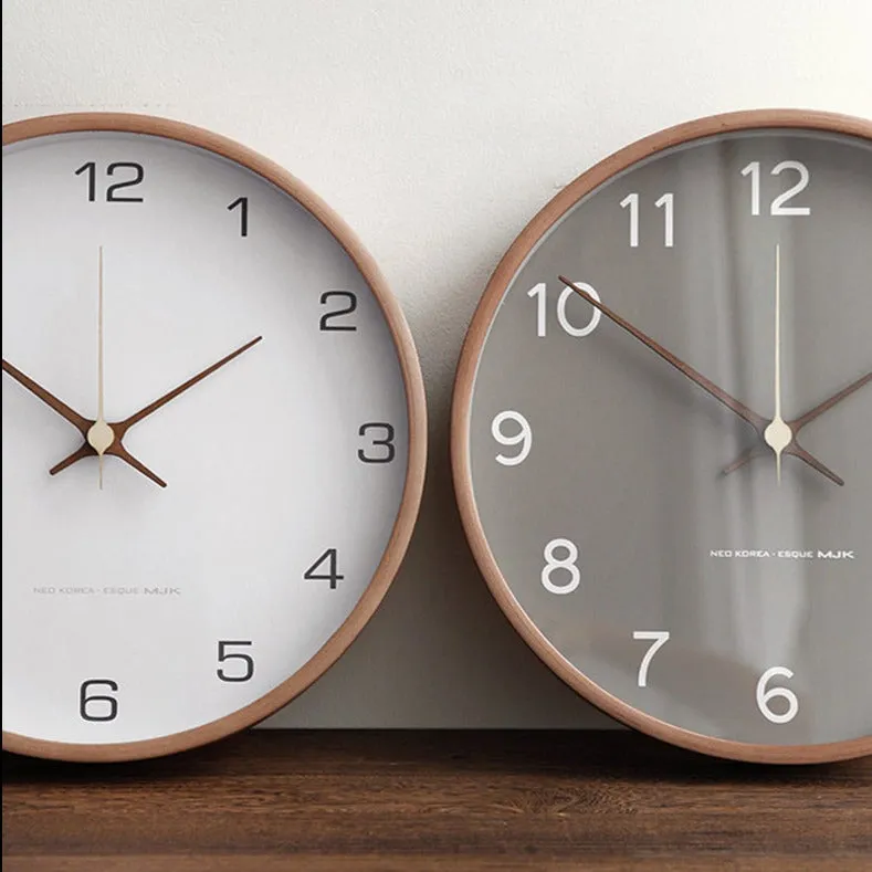 Arlo Nordic Wall Clock With Wood Frame