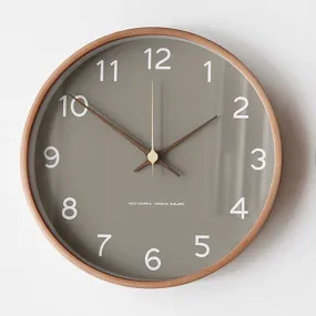 Arlo Nordic Wall Clock With Wood Frame