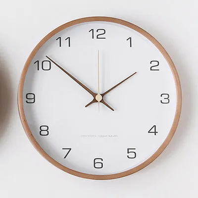 Arlo Nordic Wall Clock With Wood Frame