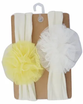 Baby Girl's Mesh Flower Headband (Set of 2pcs)