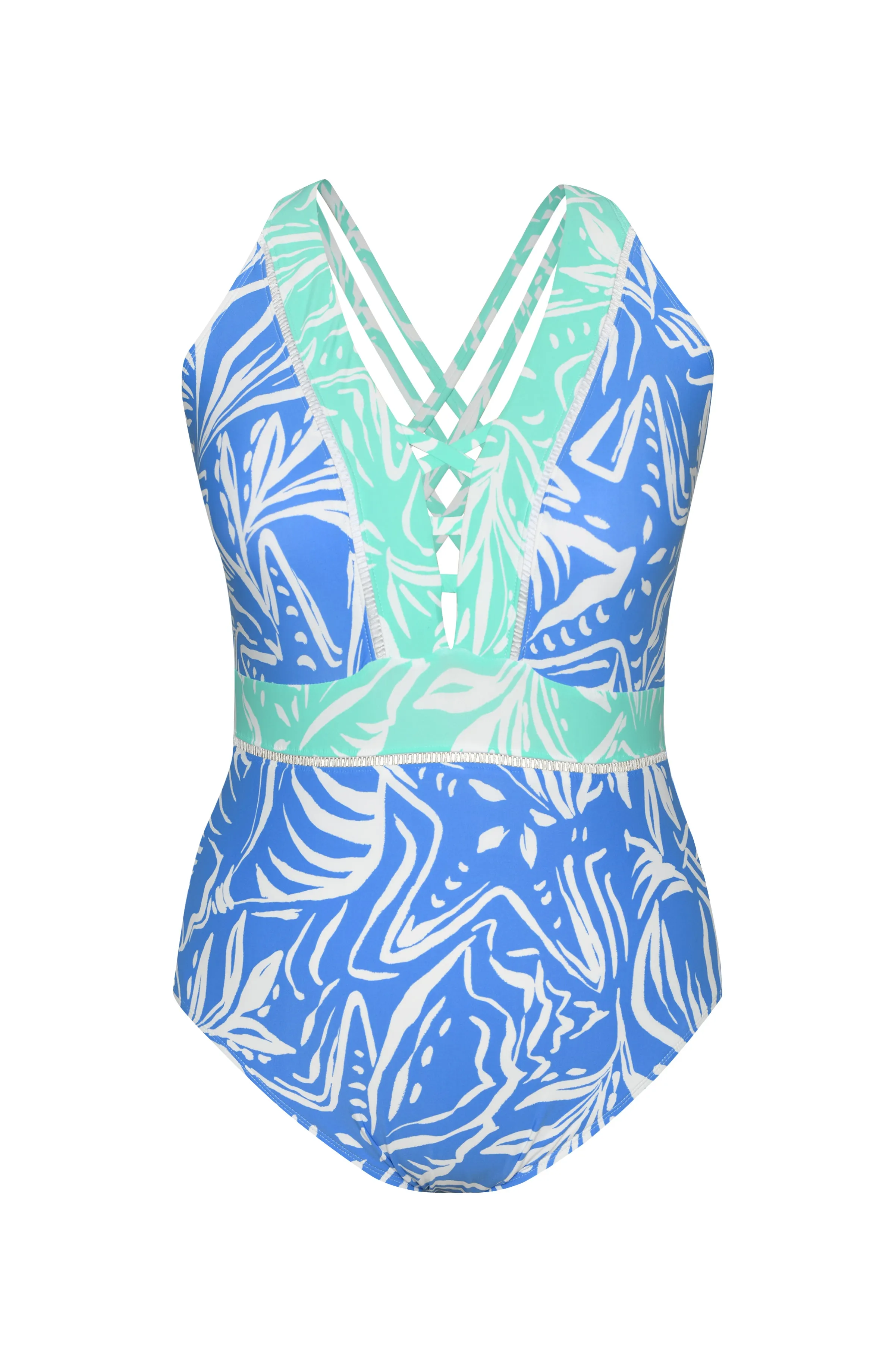 Beachside Bay V-Plunge One Piece