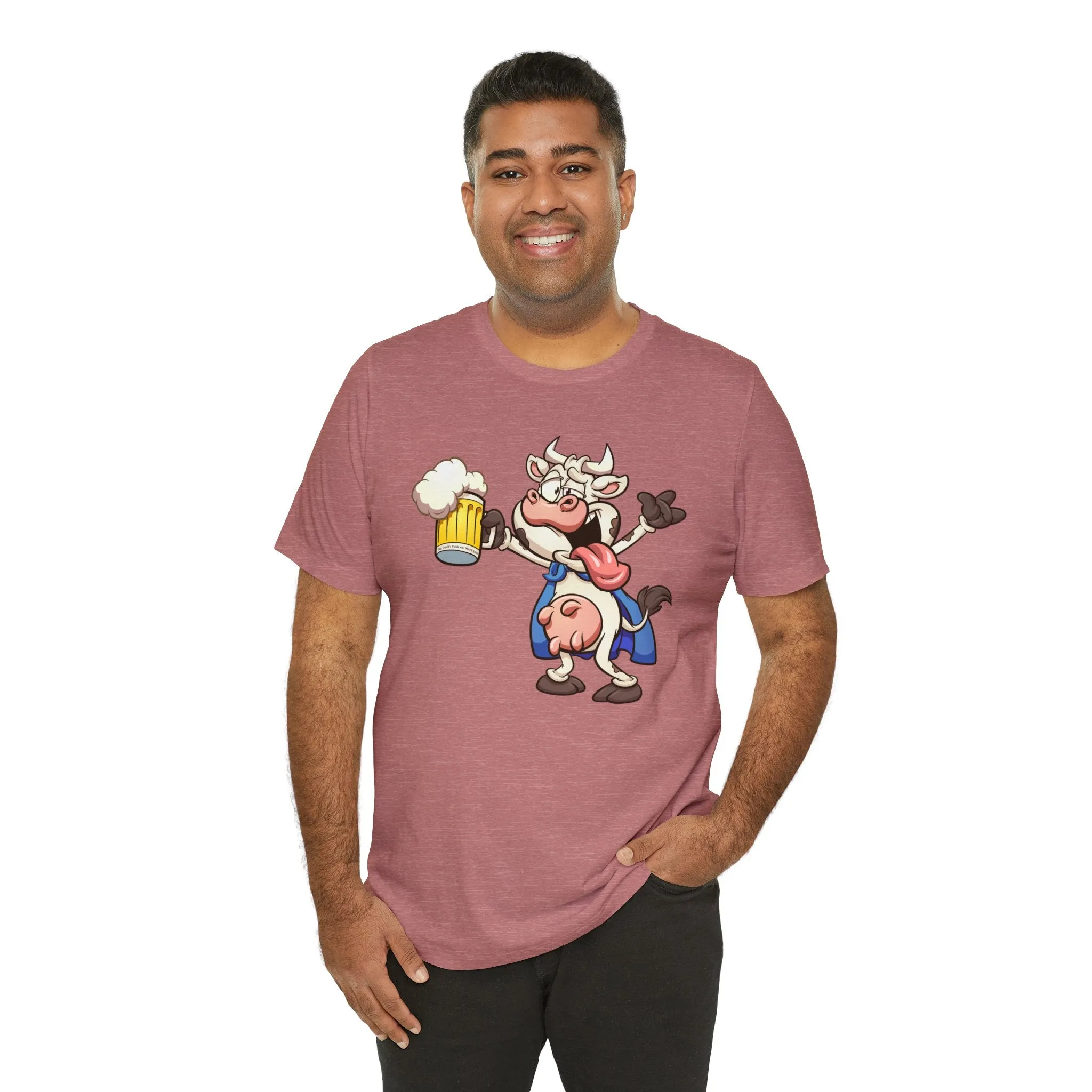 Beer Drinking Cow T-Shirt