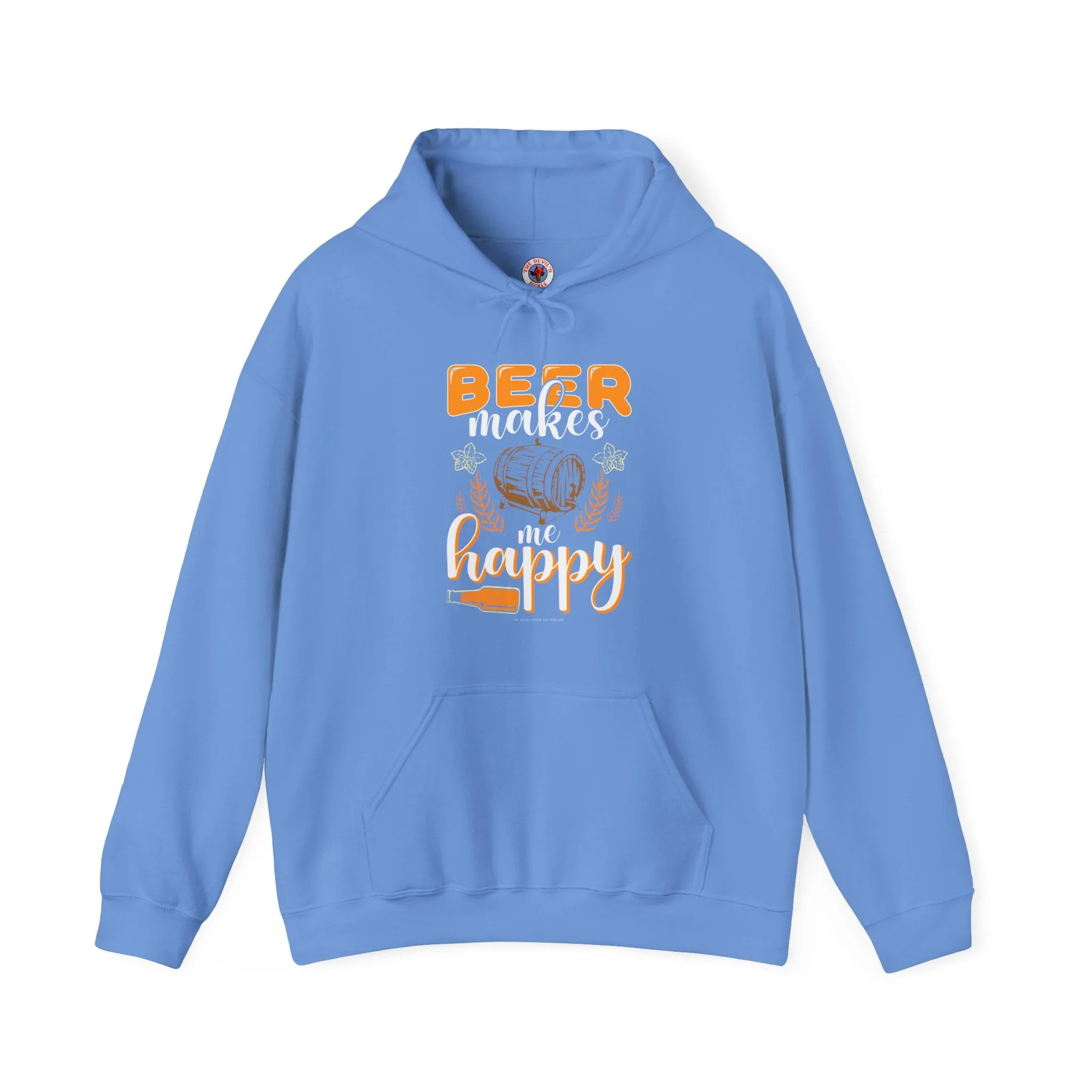 Beer Makes Me Happy Hooded Sweatshirt