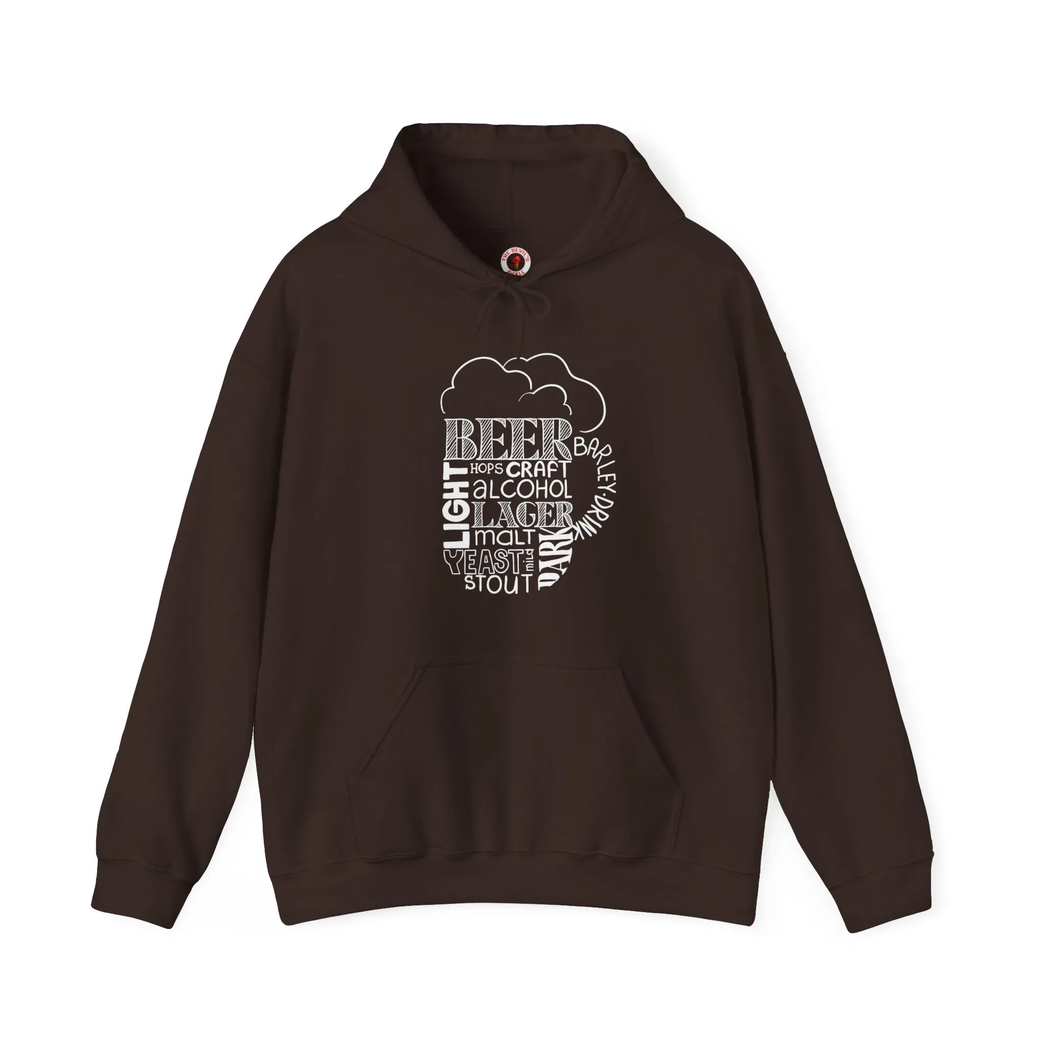 Beer Mug Of Words Hooded Sweatshirt