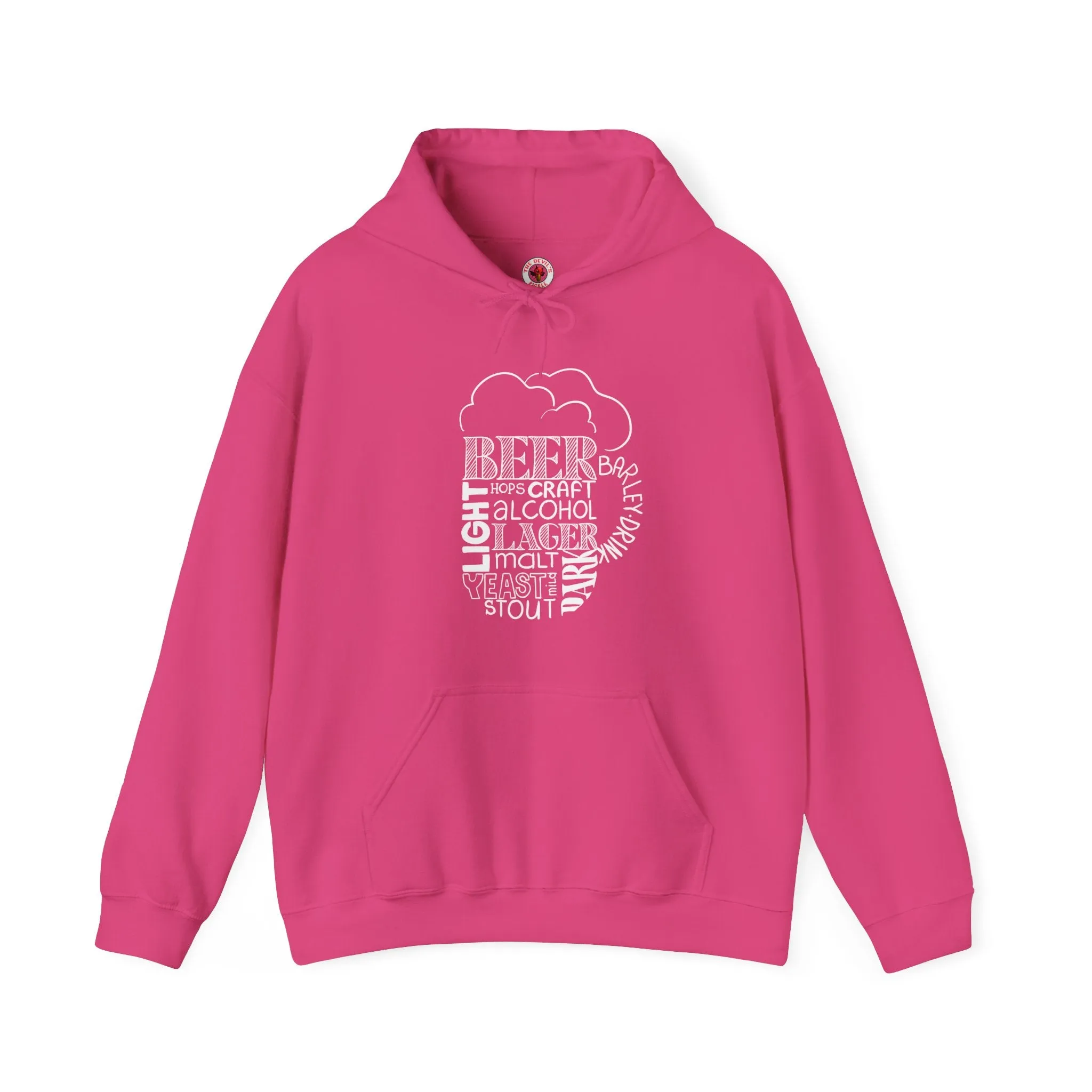 Beer Mug Of Words Hooded Sweatshirt