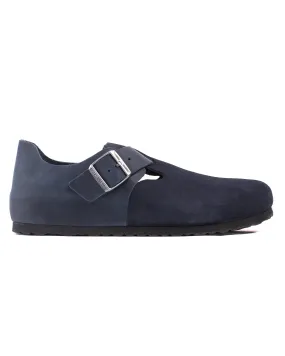 Birkenstock London Oiled Leather Suede Night Blue