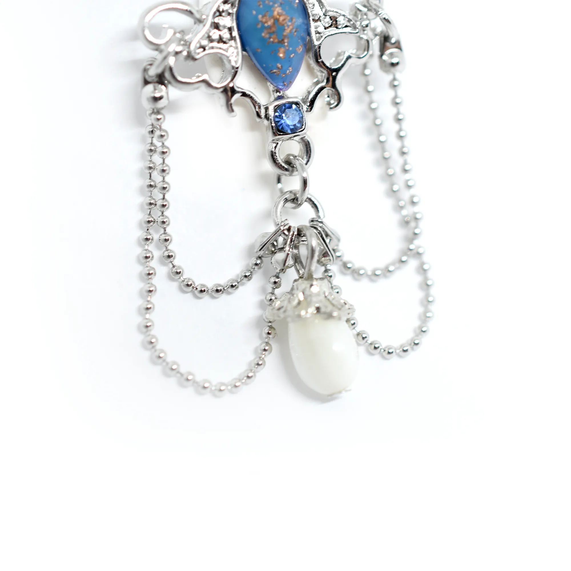 Blue Chandelier Belly Ring