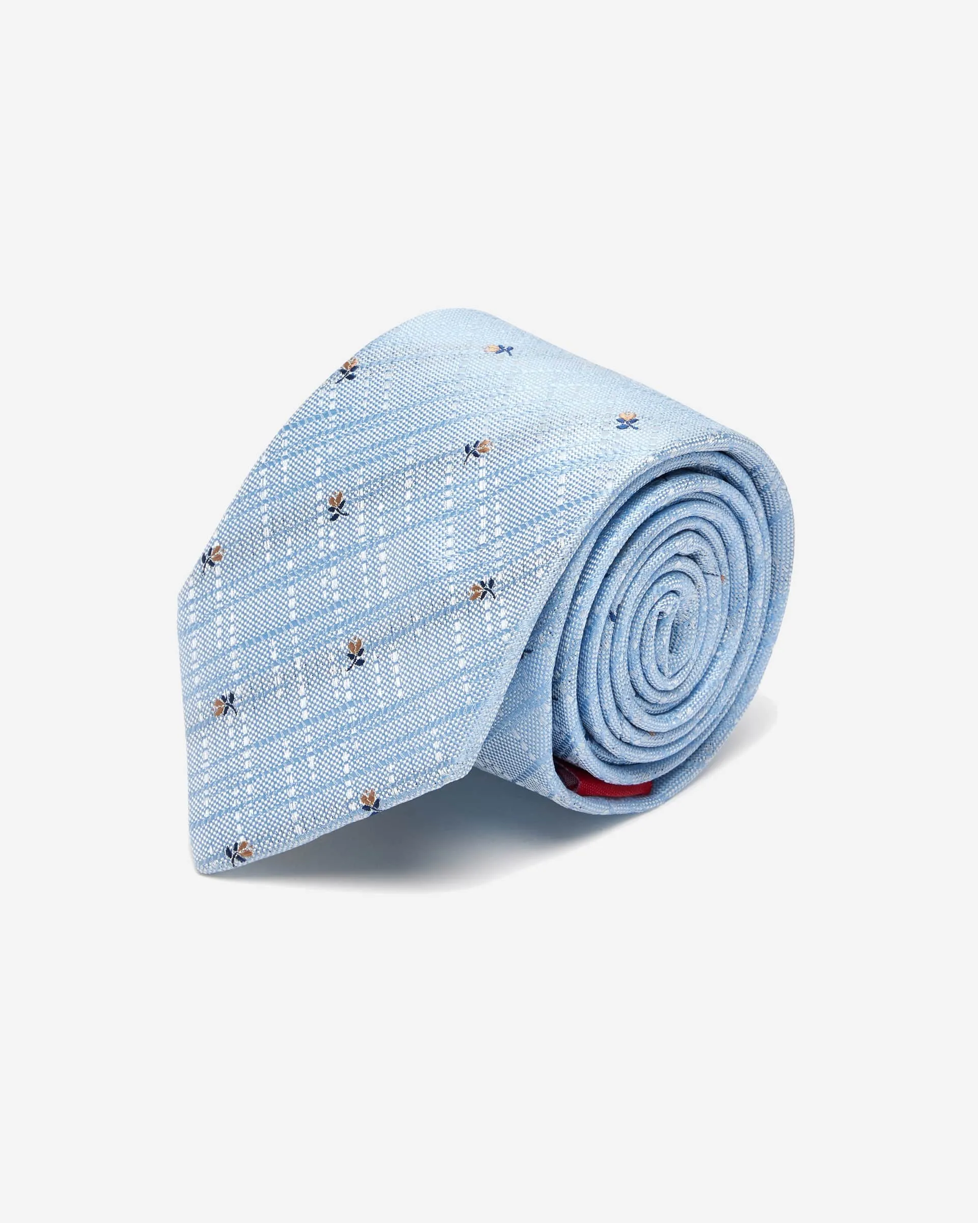 Blue Rose Silk Tie