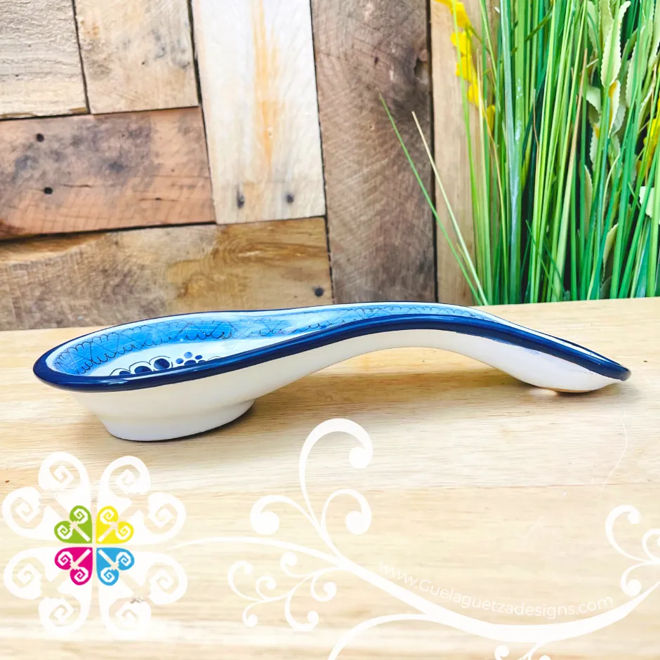 Blue Talavera Spoon Rest