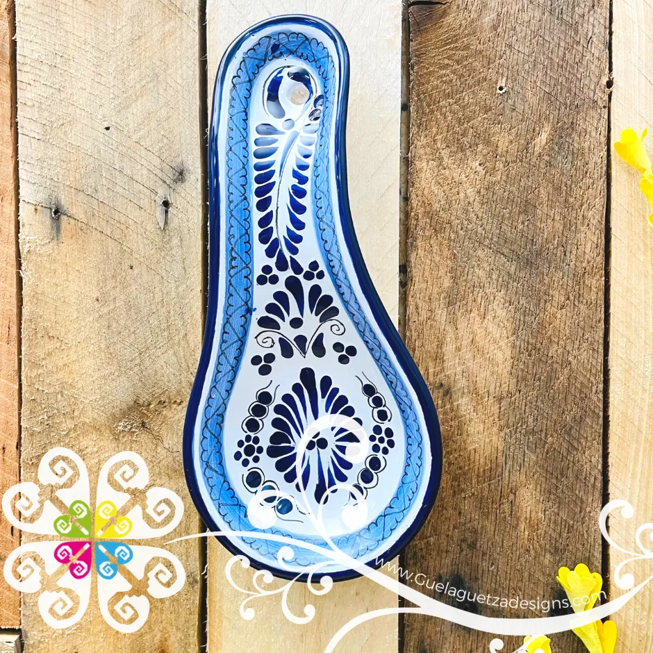 Blue Talavera Spoon Rest