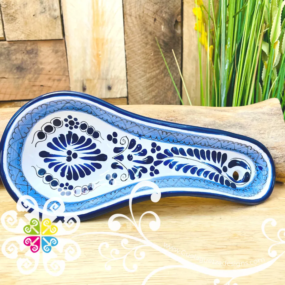 Blue Talavera Spoon Rest