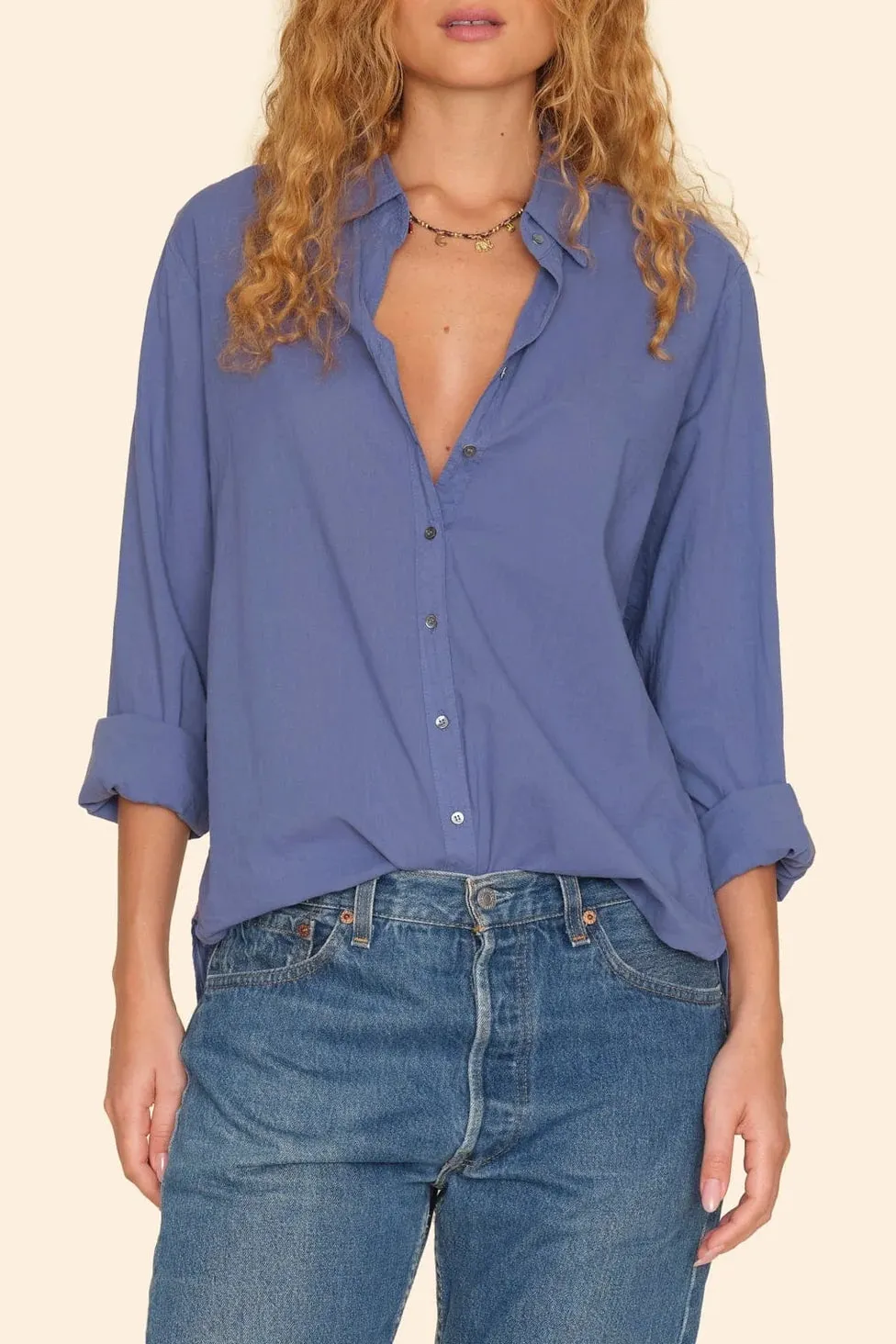 Bluse Beau in Marlin Blue