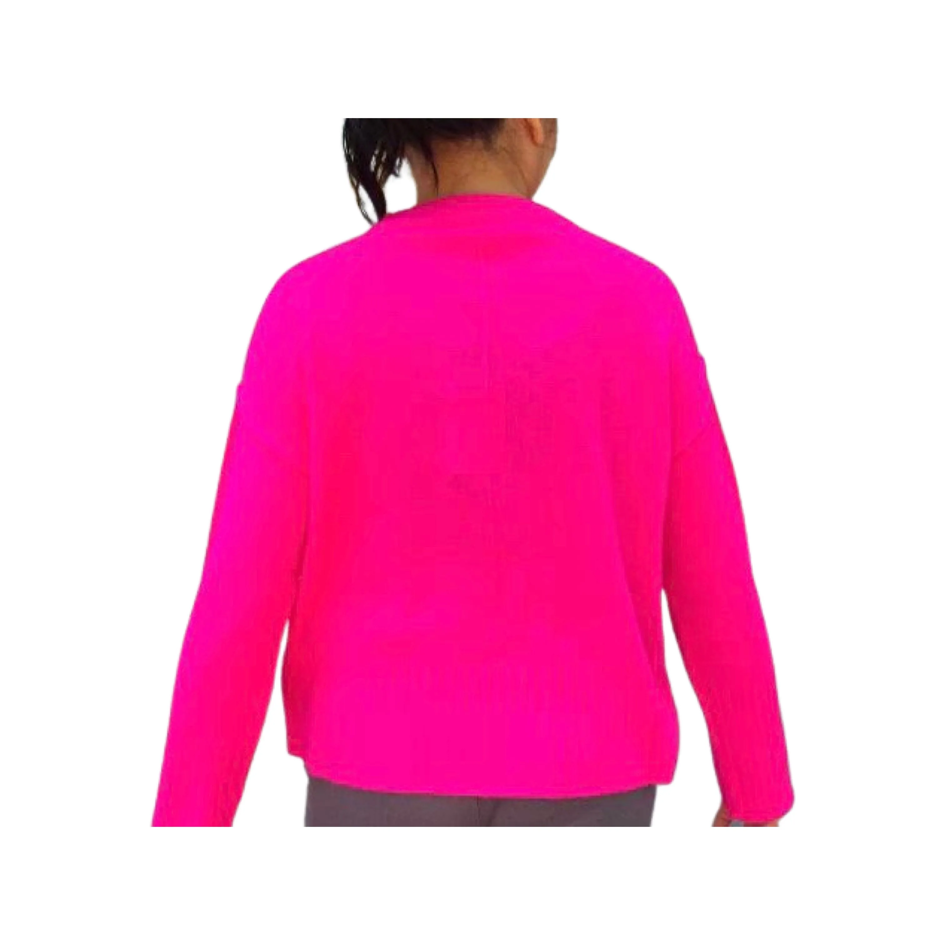 Cashmere Boxy Crew Tickled Pink