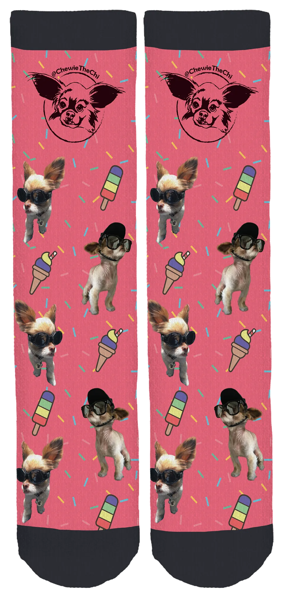 Chewie the Chi Summer Crew Socks