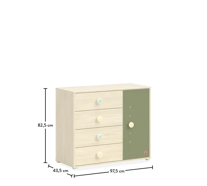 Cilek Montes Natural Dresser with Cover