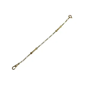 Copy of A N T I Q U E // dog bone length / 14k yellow gold fancy link chain extender / 5 3/8