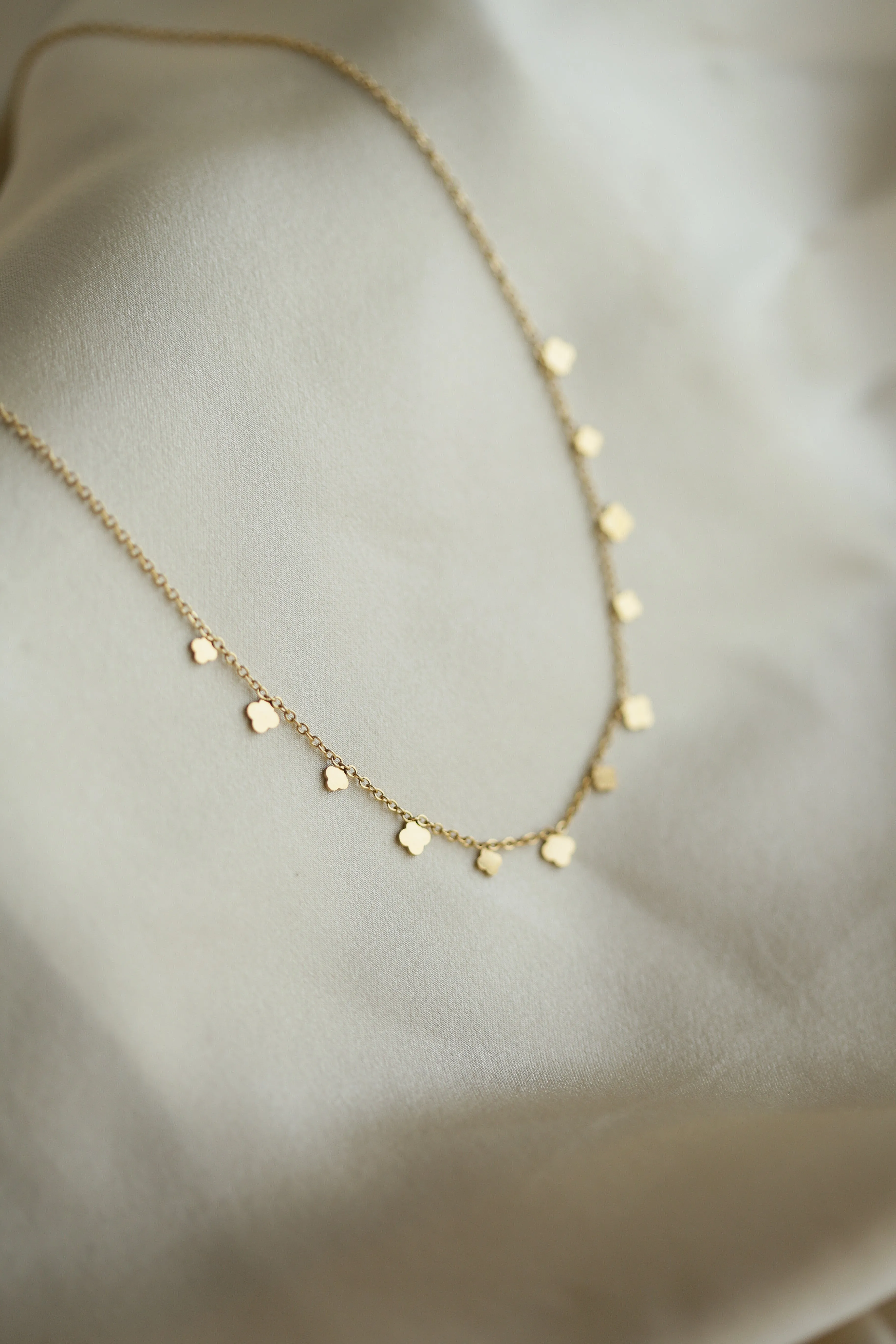 Delicate Clovers Necklace