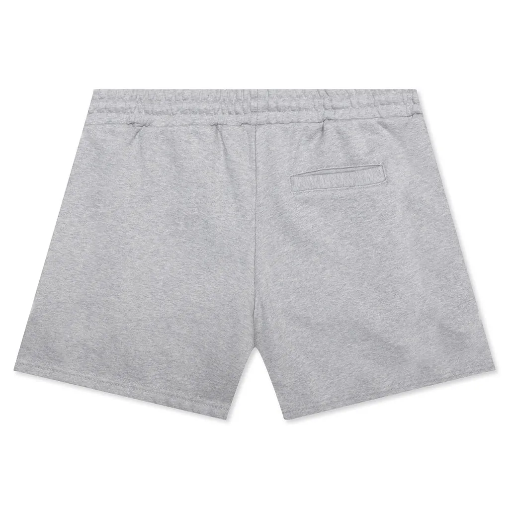 Distressed Shorts Small Logo - Heather Grey