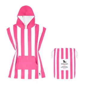 Dock & Bay Kids Quick Dry Hooded Towel - Phi Phi Pink