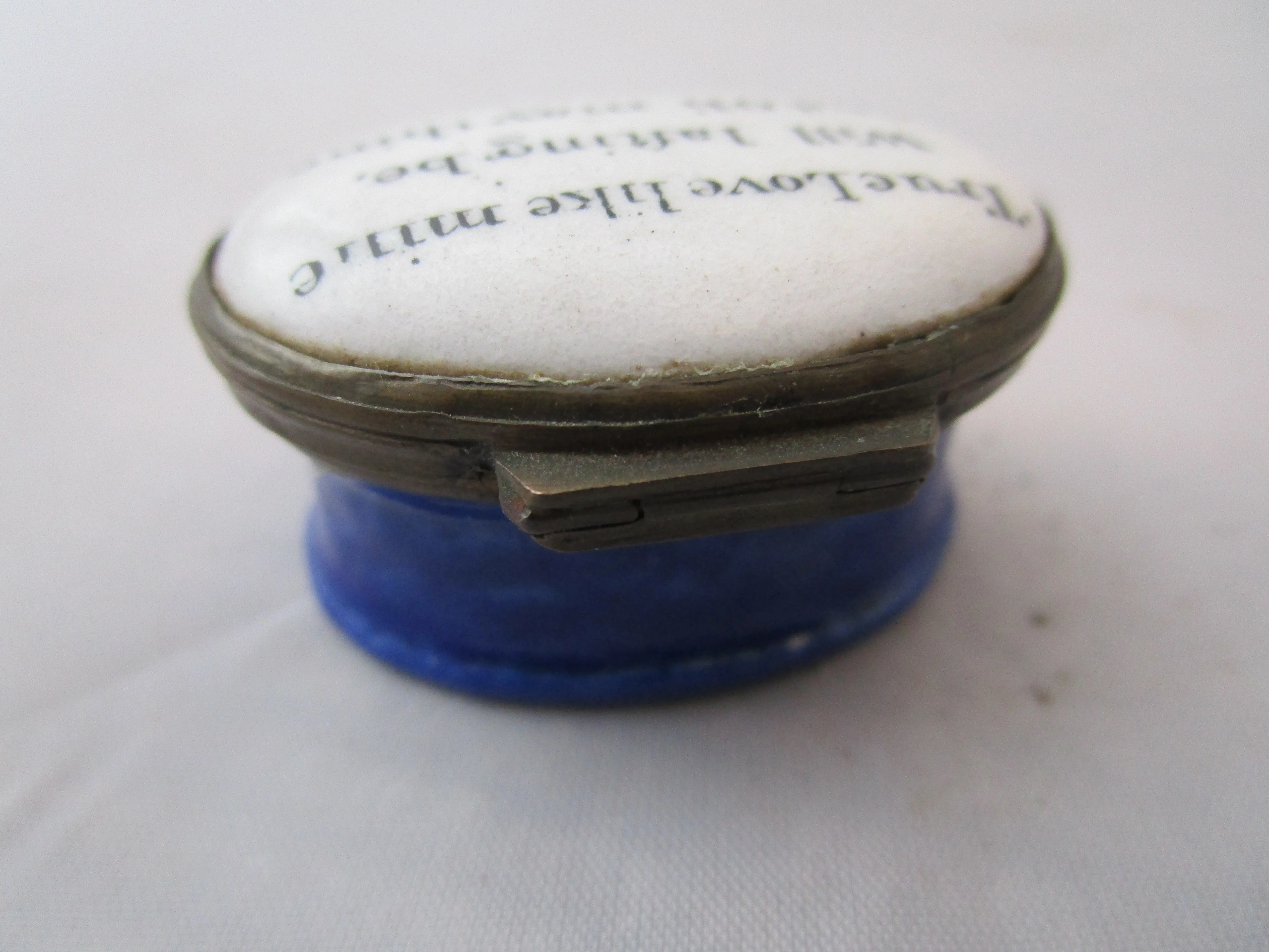 Enamel Patch Box True Love Antique Georgian c1800