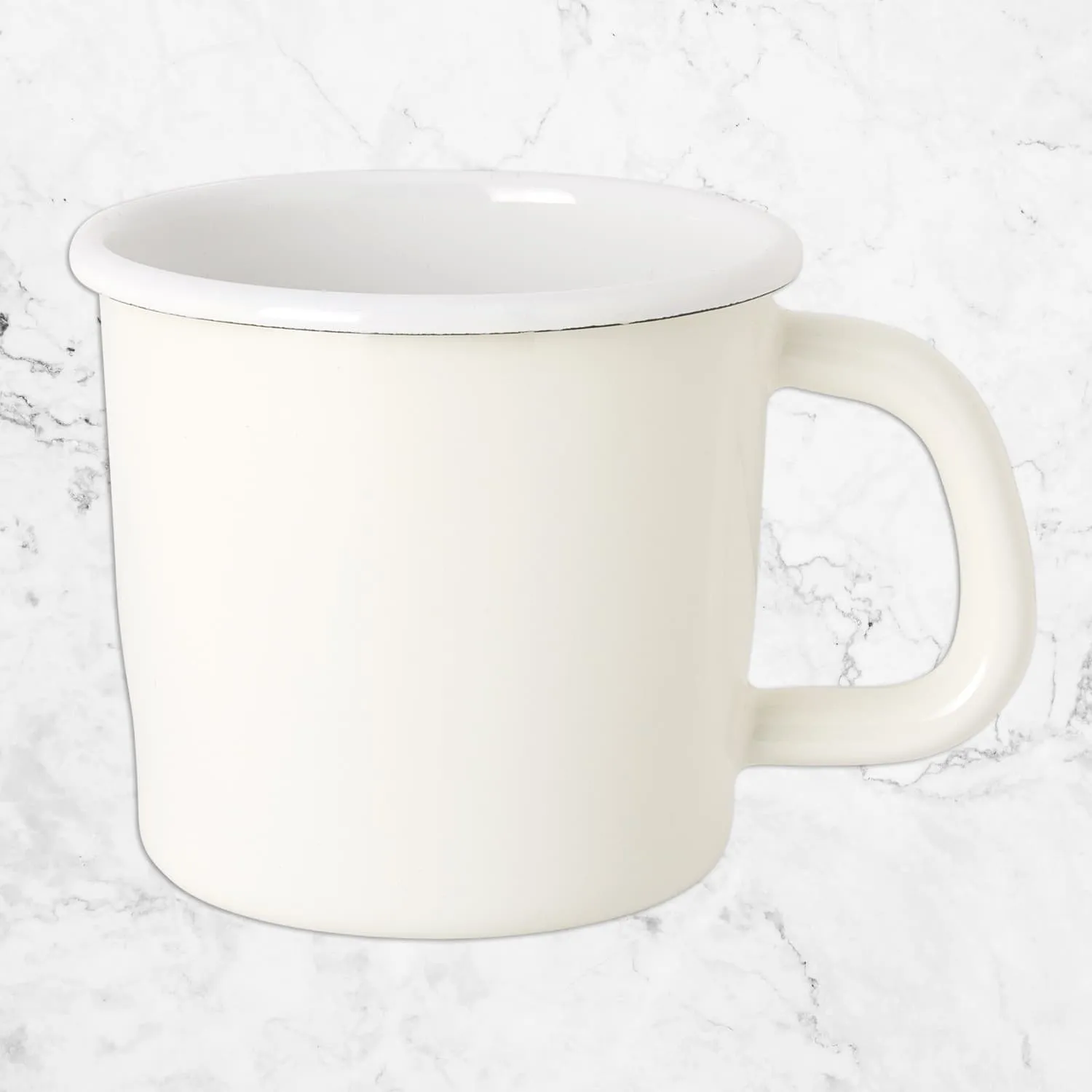 Enamel Retro Cup - S000 Natural