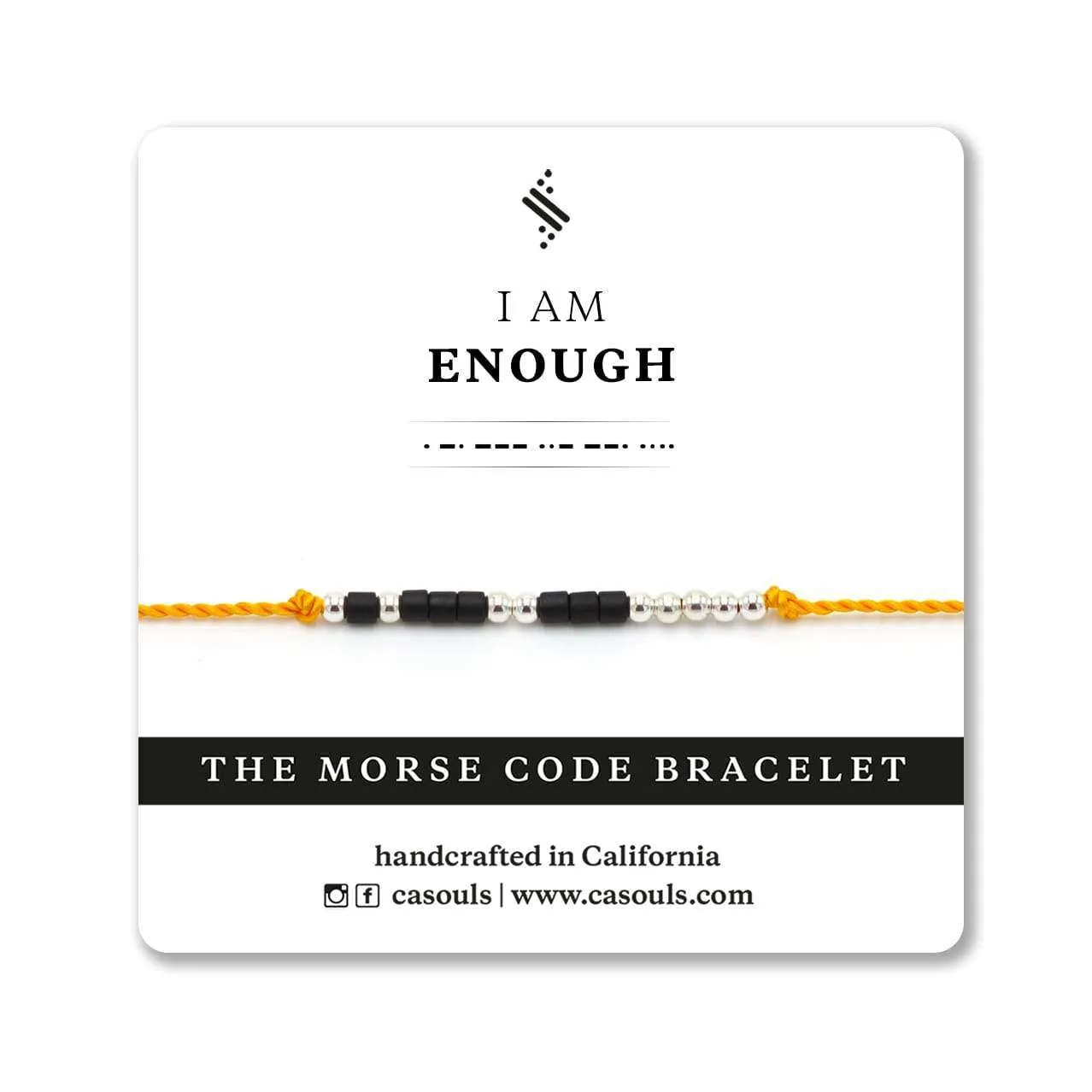 ENOUGH - MORSE CODE BRACELET