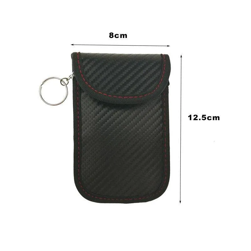 Faraday Card Car Keys Case FOB Signal Blocker Bag RFID Shielding Key Credit Card Bags Organizer for Privacy Protection BAG1042