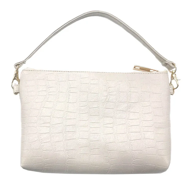 Faux Croc Patterned Tote Bag