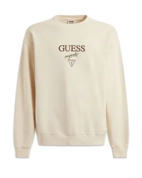 Felpa Guess Originals Baker Logo Crewneck Sandy