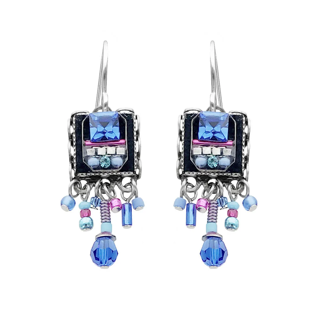 Firefly Mosaics Sapphire Milano Dangle Earrings