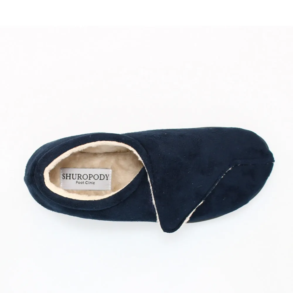 Georgina Wide Fit Women's Velcro Fastening Slipper