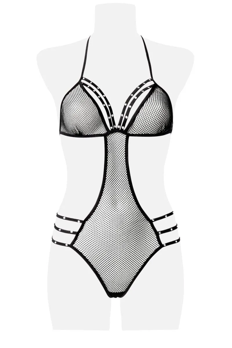 Grey Velvet Four-Part Body Set