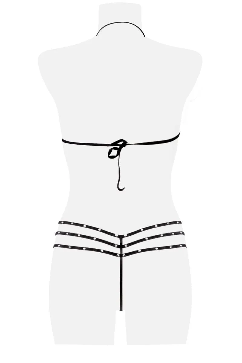 Grey Velvet Four-Part Body Set